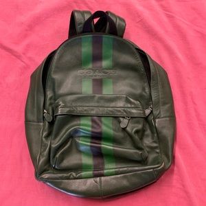 Coach leather backpack